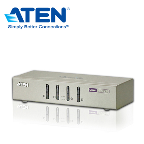 ATEN KVM CS74U 1:4U鐵含線