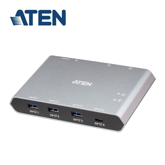 ATEN 2埠 USB-C Gen2 跨平台分享
