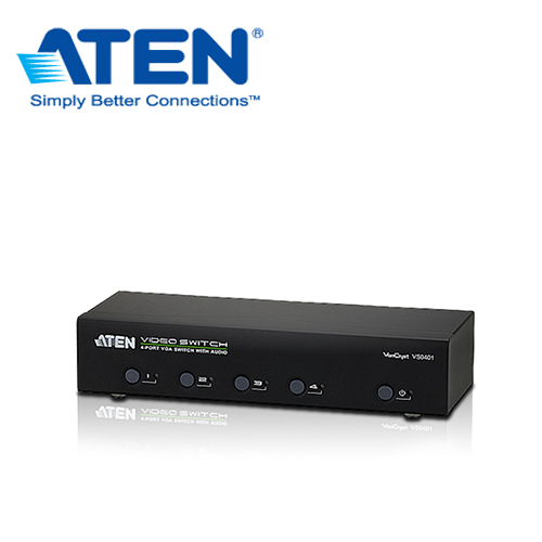 ATEN 1:4VGA視訊分配+音訊 VS010