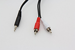 3.5(公):2RCA(公)端子