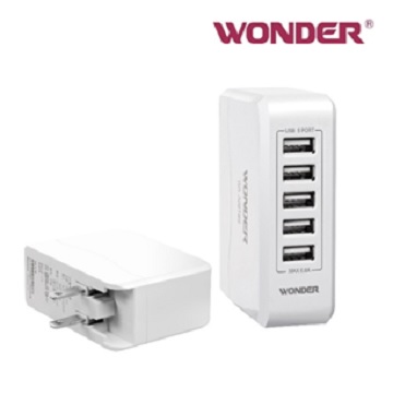 旺德 WA-A06TS5 5埠 USB智能充電