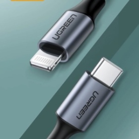UGREEN綠聯 iPhone充電線MFi認證 快充Type-C 2.0編織IPHONE(TYPE-C)