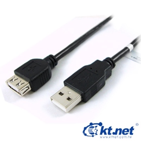 USB2.0 A公A母 訊號延長線 3米 磁環防干擾 (055904260111) USB公母頭線系列