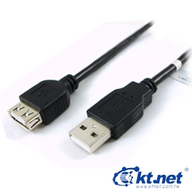 USB2.0 A公A母 訊號延長線 1.8米 磁環防干擾 (011904260111) USB公母頭線系列