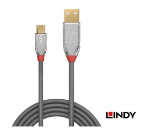 LINDY 林帝  CROMO LINE USB2.0 TYPE-A/公 TO MICRO-B/公 傳輸線 1M(LD36651)