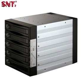 SNT 3.5"/2.5" SAS/SATA五槽硬碟抽取模組
