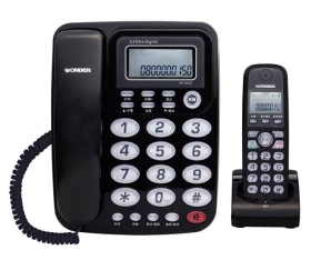 WONDER WT-D02 2.4G高頻數位無線子母話機 家用電話相關系列